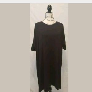 Asos Black 3/4 Sleeve Tunic Top Size 8